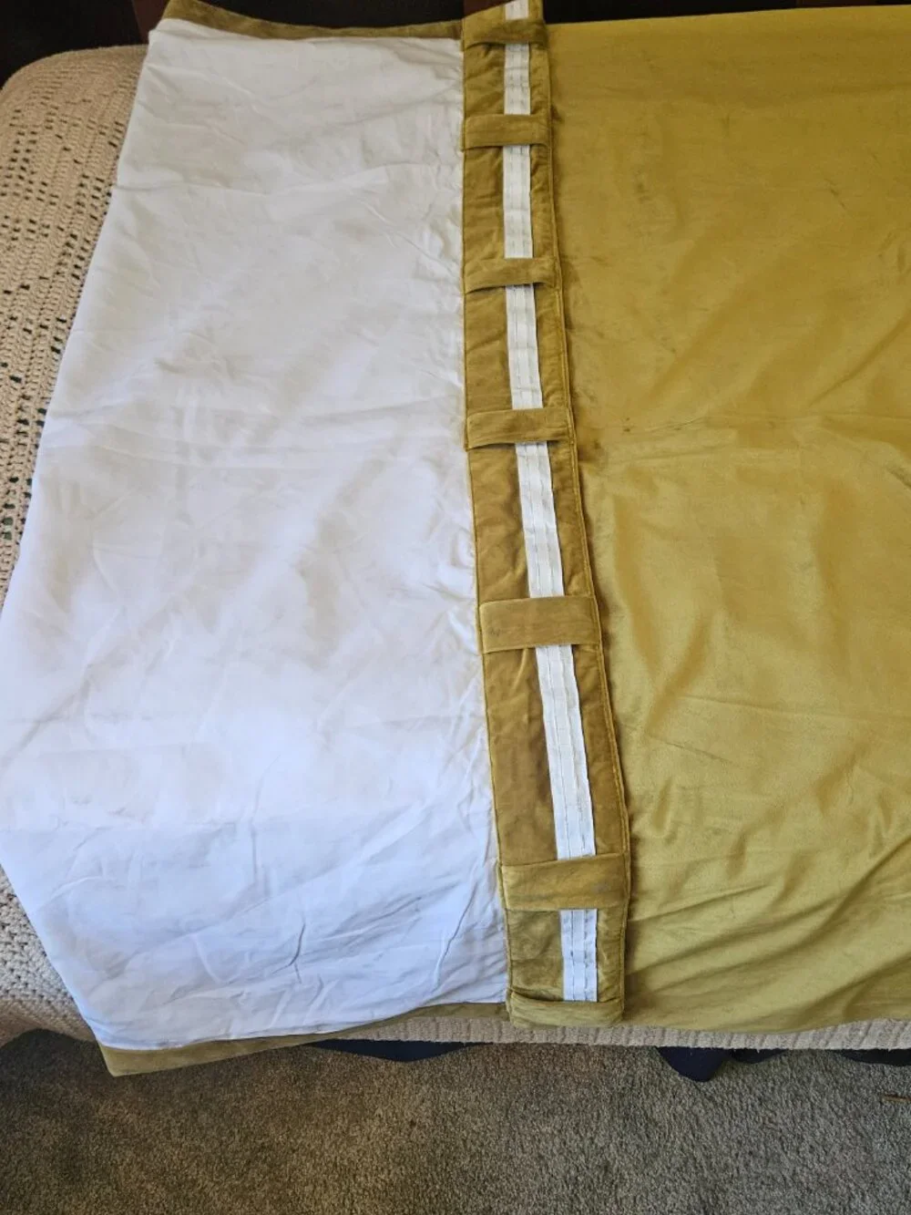 6 panels blackout curtains/drapes, Babylonian Gold, 50